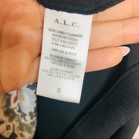 ALC print silk handkerchief dress - Picture 7 of 9